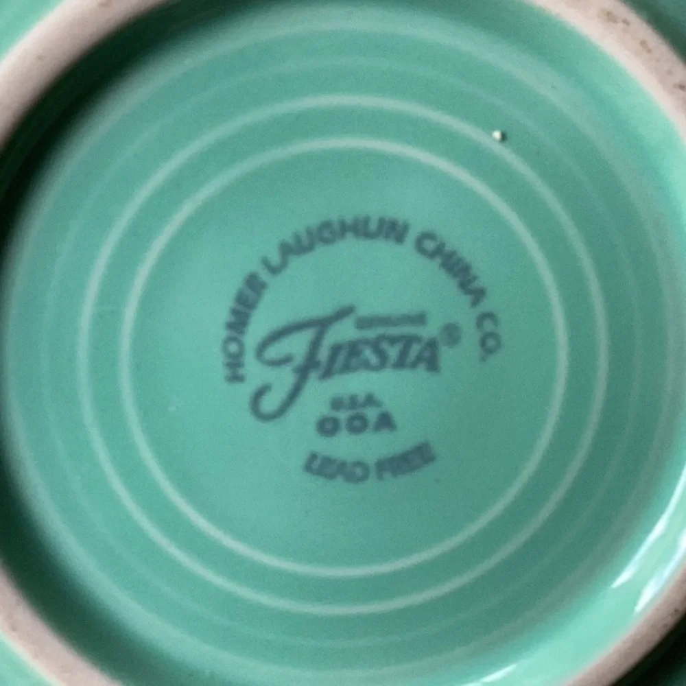 🧚‍♂️ Fiesta 5-piece Place Setting  FIESTA WARE SEA MIST RETIRED DEADSTOCK